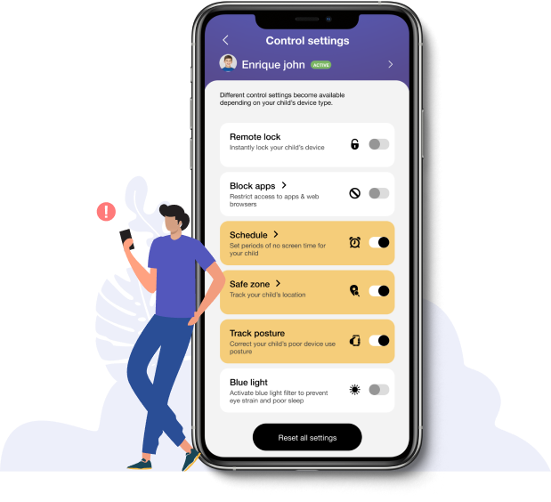 Myopia prevention, parental controls - iOS, Android & AppGallery