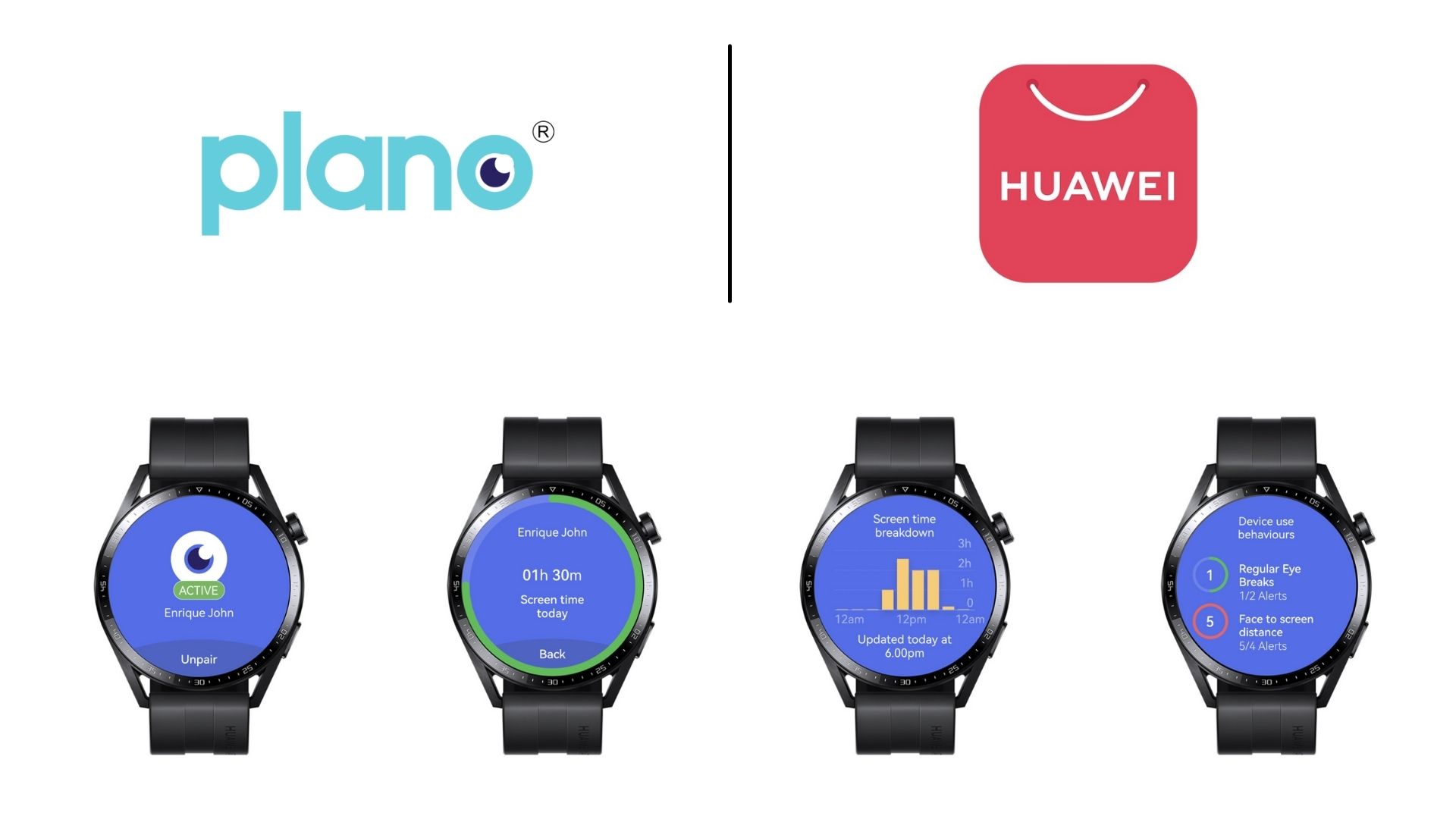 planoApp available on the HUAWEI WATCH GT 3
