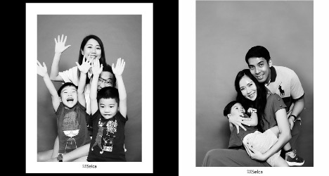 happy family picture in a mother's day photoshoot